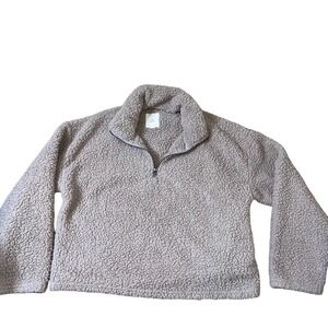 Urban Outfitters Teddy jacket coat Thread & Supply teddy dusty pink pull over MD
